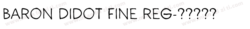 Baron Didot Fine Reg字体转换
